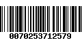 Código de Barras 0070253712579