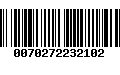 Código de Barras 0070272232102