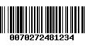 Código de Barras 0070272481234