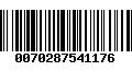 Código de Barras 0070287541176