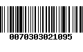 Código de Barras 0070303021095