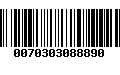 Código de Barras 0070303088890