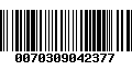 Código de Barras 0070309042377