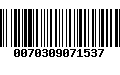 Código de Barras 0070309071537