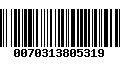 Código de Barras 0070313805319