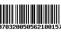 Código de Barras 00703200505621001576