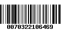 Código de Barras 0070322106469
