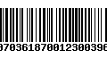 Código de Barras 00703618700123003966