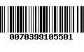 Código de Barras 0070399105501