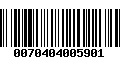 Código de Barras 0070404005901