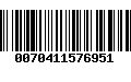 Código de Barras 0070411576951