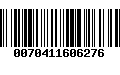 Código de Barras 0070411606276