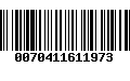 Código de Barras 0070411611973