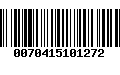 Código de Barras 0070415101272