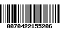 Código de Barras 0070422155206