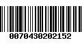 Código de Barras 0070430202152