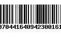 Código de Barras 00704416409423001610
