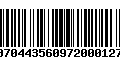 Código de Barras 00704435609720001275