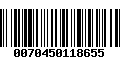 Código de Barras 0070450118655