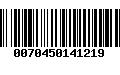 Código de Barras 0070450141219