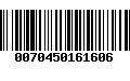 Código de Barras 0070450161606