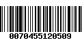 Código de Barras 0070455120509