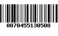 Código de Barras 0070455130508