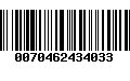 Código de Barras 0070462434033
