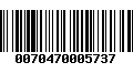 Código de Barras 0070470005737