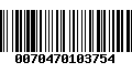 Código de Barras 0070470103754