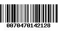 Código de Barras 0070470142128