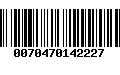 Código de Barras 0070470142227