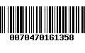 Código de Barras 0070470161358