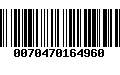 Código de Barras 0070470164960