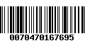 Código de Barras 0070470167695