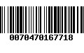 Código de Barras 0070470167718