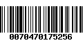 Código de Barras 0070470175256