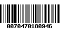 Código de Barras 0070470180946