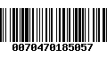 Código de Barras 0070470185057