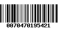 Código de Barras 0070470195421