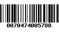 Código de Barras 0070474005788