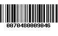 Código de Barras 0070480009046