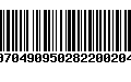 Código de Barras 00704909502822002044