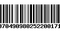 Código de Barras 00704909802522001713