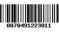 Código de Barras 0070491223011