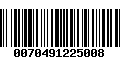 Código de Barras 0070491225008