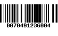 Código de Barras 0070491236004