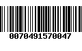 Código de Barras 0070491570047