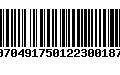 Código de Barras 00704917501223001877