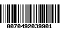 Código de Barras 0070492039901